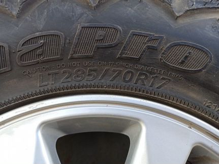 Колеса Hankook DynaPro MT 285/70 R17 на литых диск