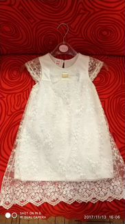 Платье белое праздничное р.110