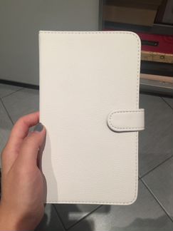 Чехол на Pocketbook U7 белый кожзам