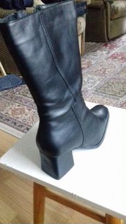 Сапоги зимние кожаные