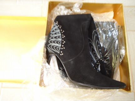 Сапоги демисезонные (замшевые)