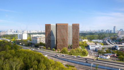 1-к апартаменты, 44.7 м², 17/28 эт.