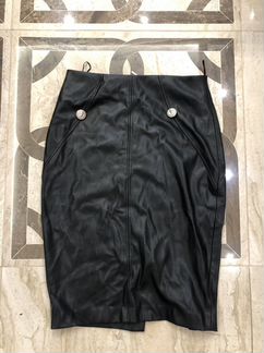 Юбка экокожа