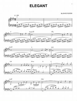 Нотный сборник david foster eleven words ф-но