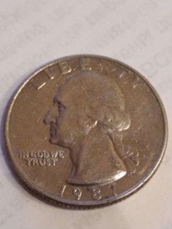 Liberty Quarter dollar