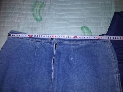 Джинсовая юбка ретро