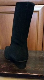 Сапоги женские замшевые зимние