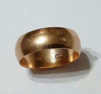 Золотое обручальное кольцо СССР