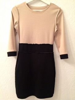 Платье с баской, трикотаж, р-р 42-44