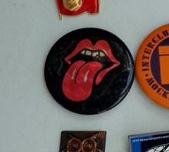 Значок винтажный Rolling Stones